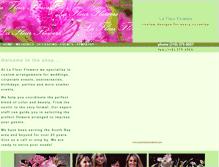 Tablet Screenshot of lafleurflowers.com